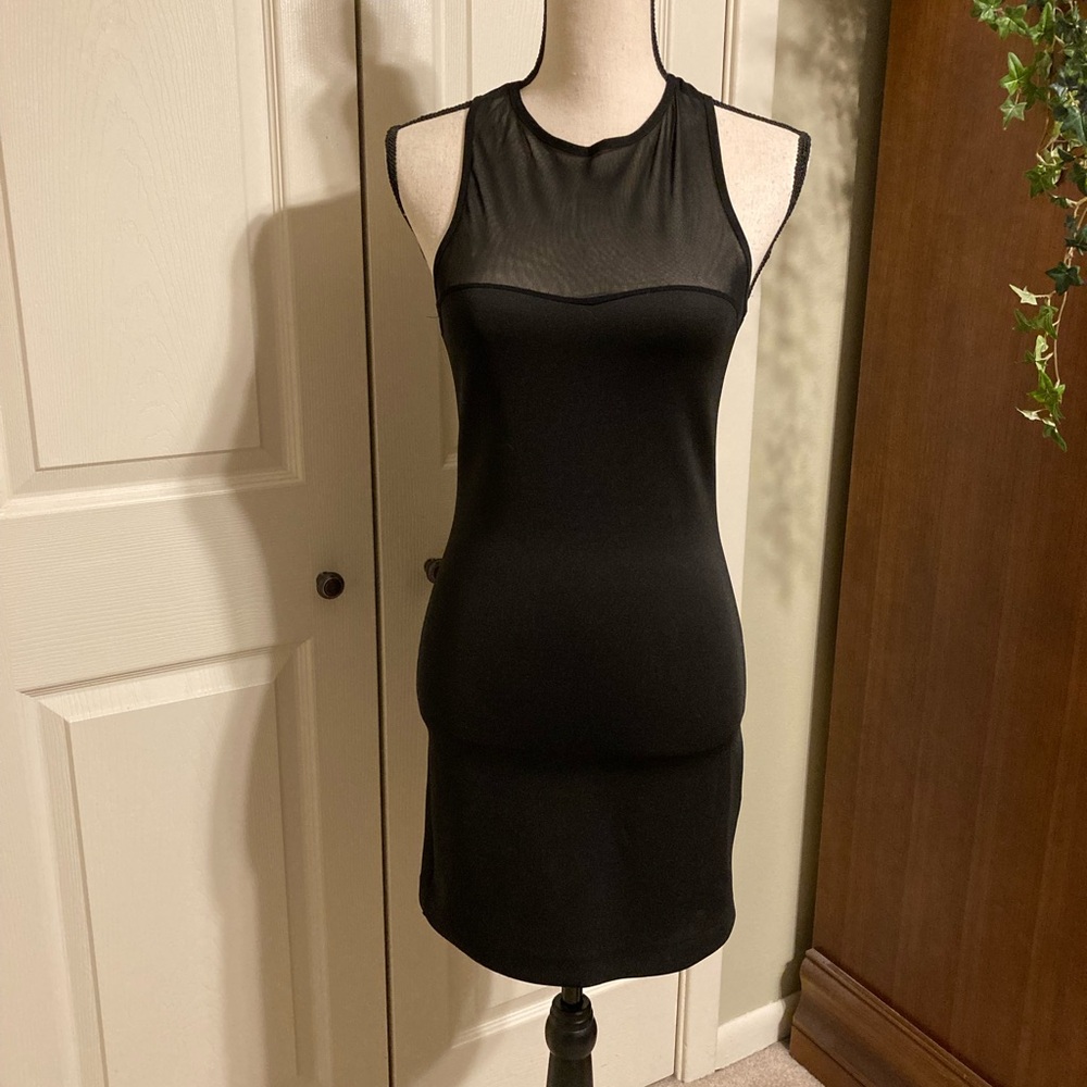 Polo Garage Black fringe flapper dress size 2